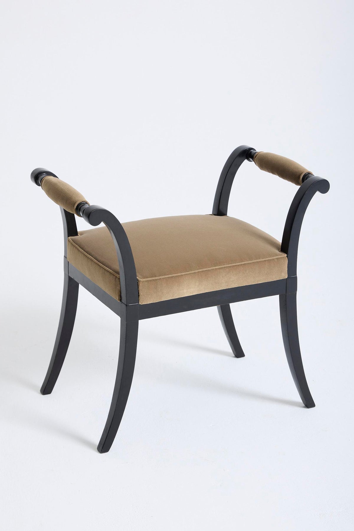Pair of 1940s Ebonised Stools