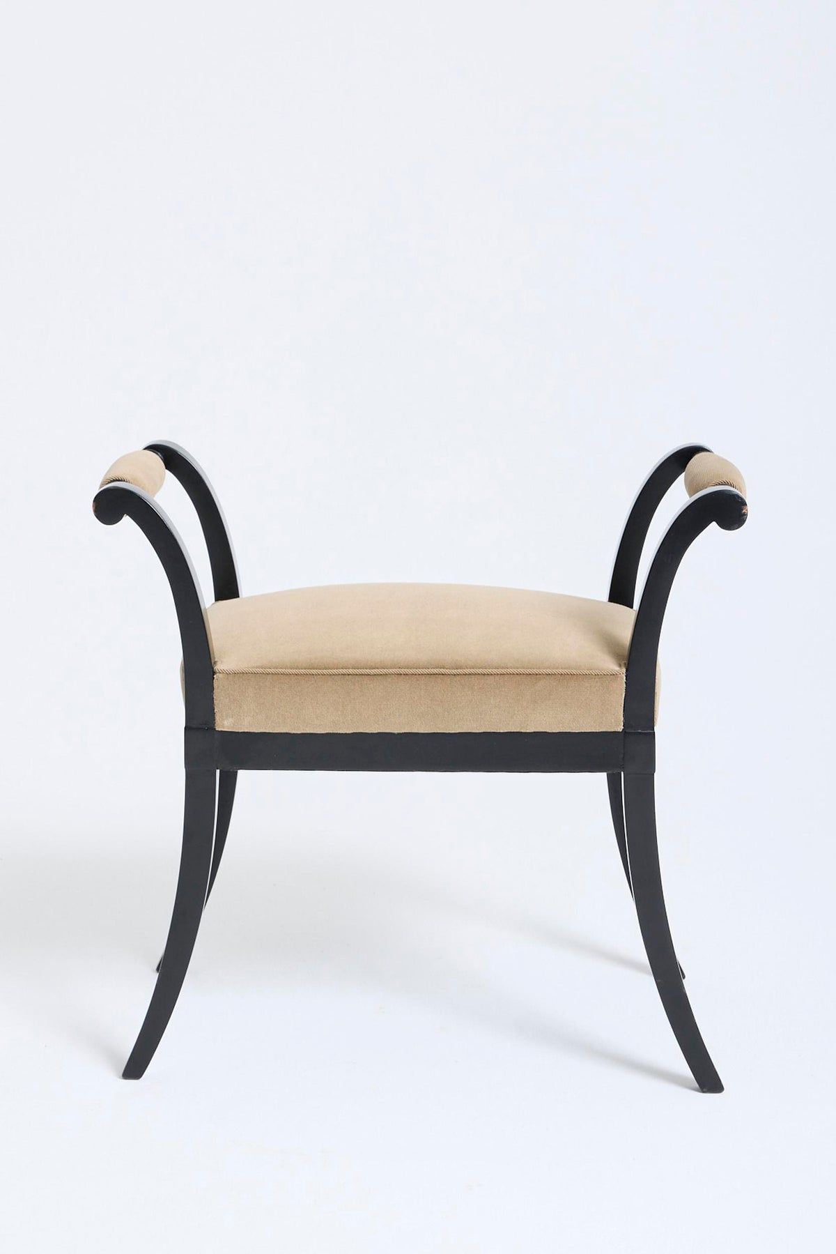 Pair of 1940s Ebonised Stools