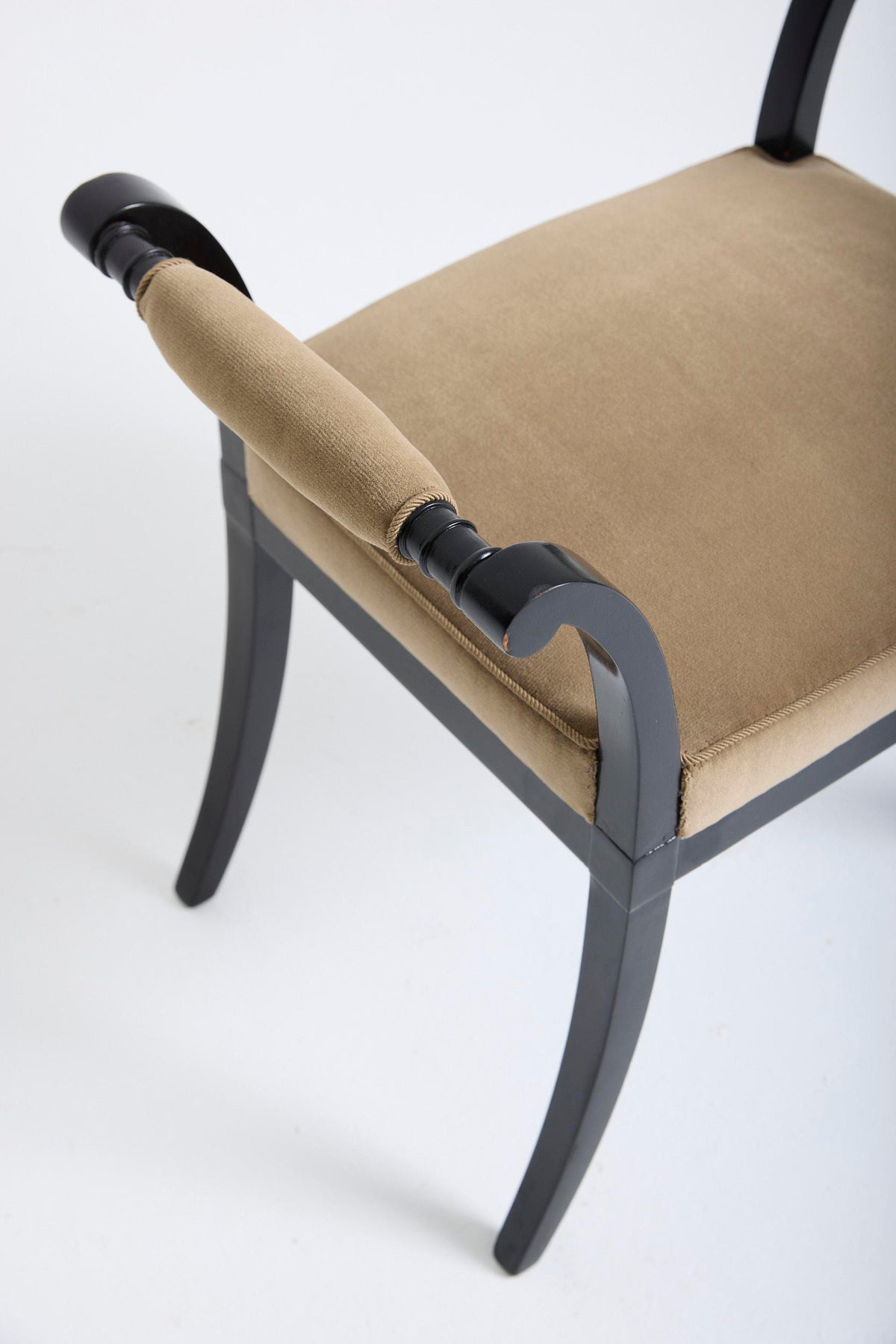 Pair of 1940s Ebonised Stools