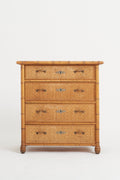 8383- Faux Bamboo and Rattan Chest of Drawers by Bodafors