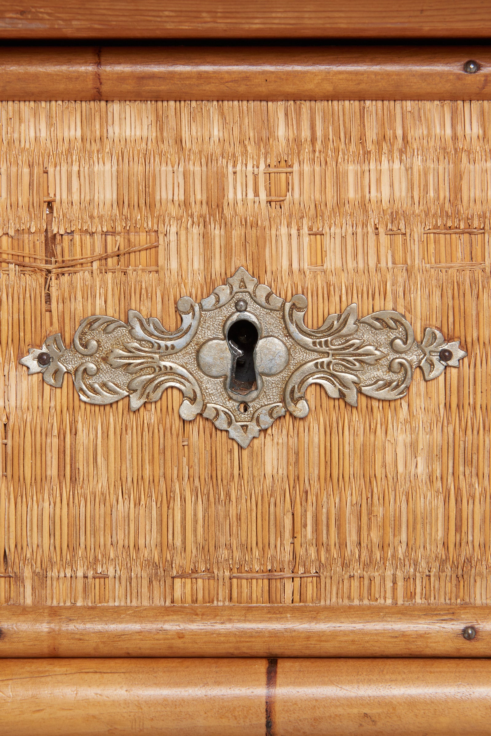 Faux Bamboo and Rattan Chest of Drawers by Bodafors