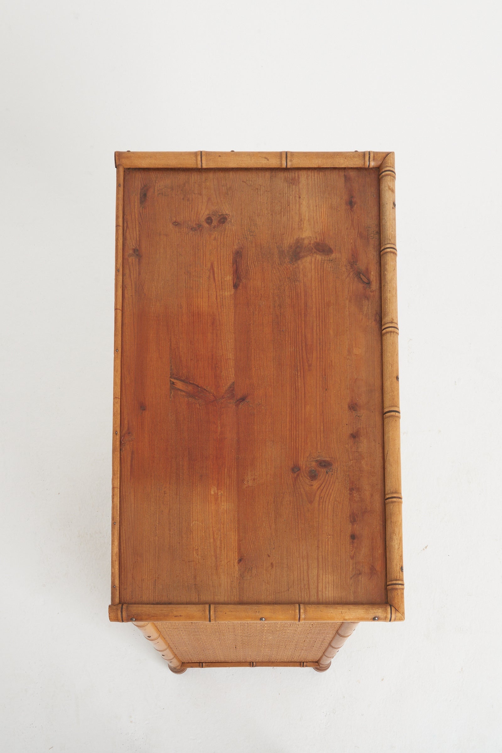 Faux Bamboo and Rattan Chest of Drawers by Bodafors