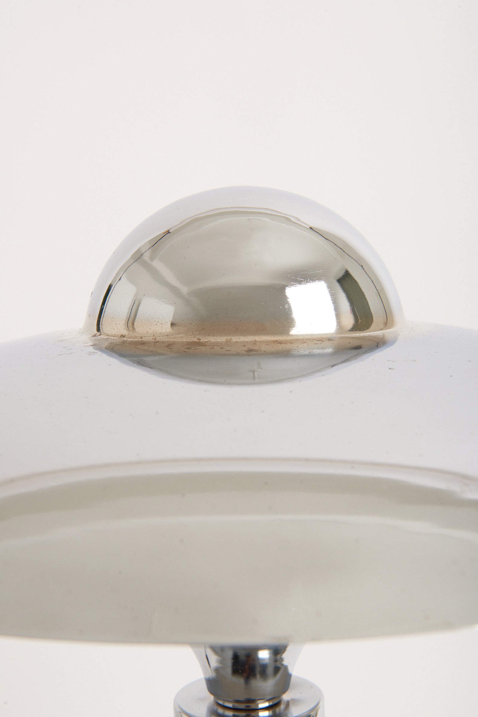 Art Deco Nickel and Glass Table Lamp