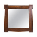 9408- Arts & Crafts Oak Mirror