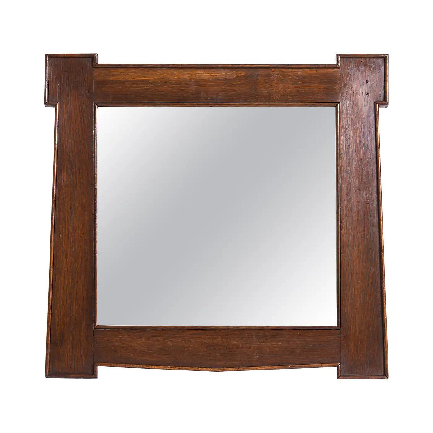 9408- Arts & Crafts Oak Mirror