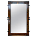 9762- Art Deco Walnut Mirror