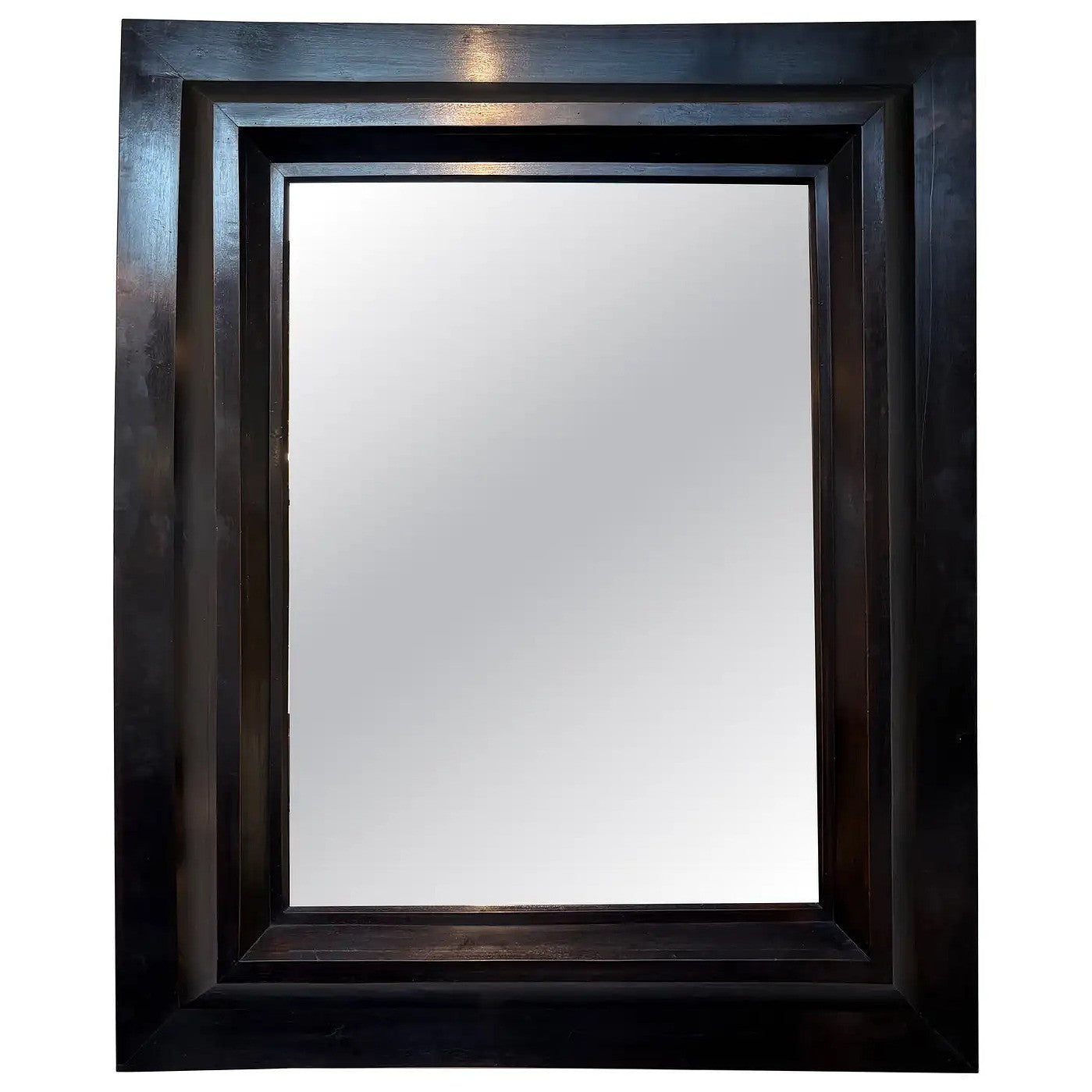 9754- Spanish Ebonised Mirror