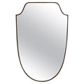 10044- Brass Shield Mirror