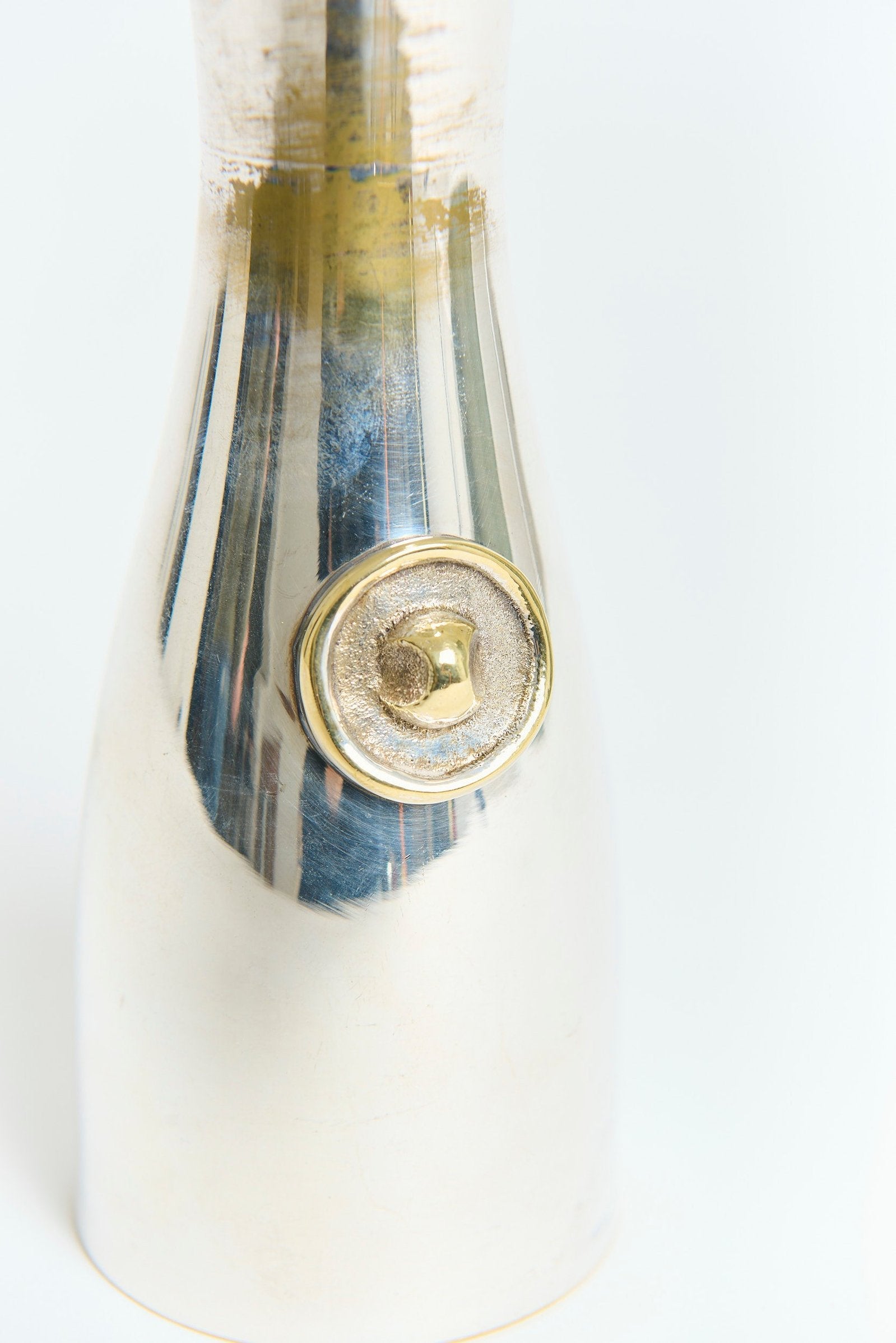 Silvered Vase by Teghini Firenze