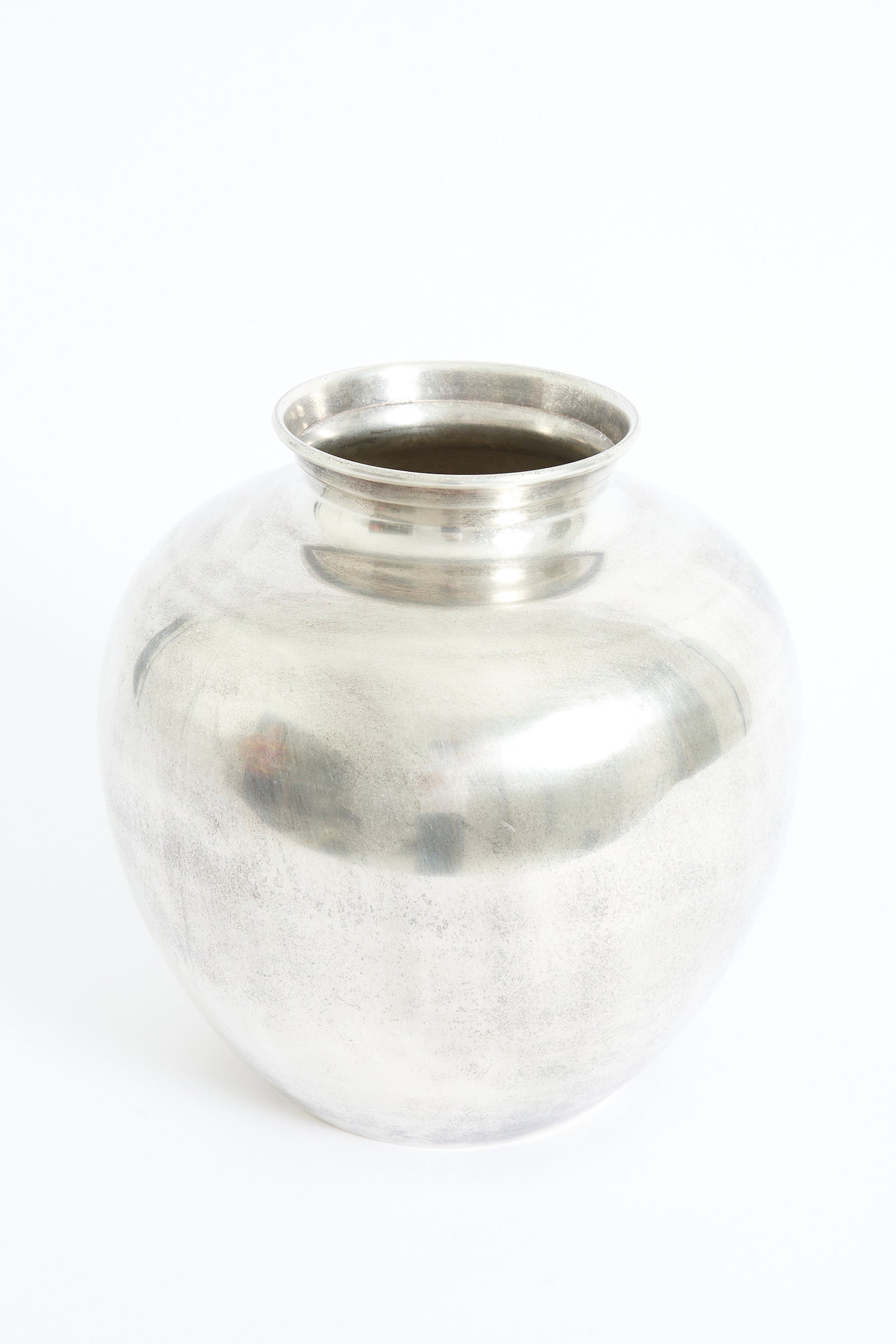 Large Mid-Century Metal Vase