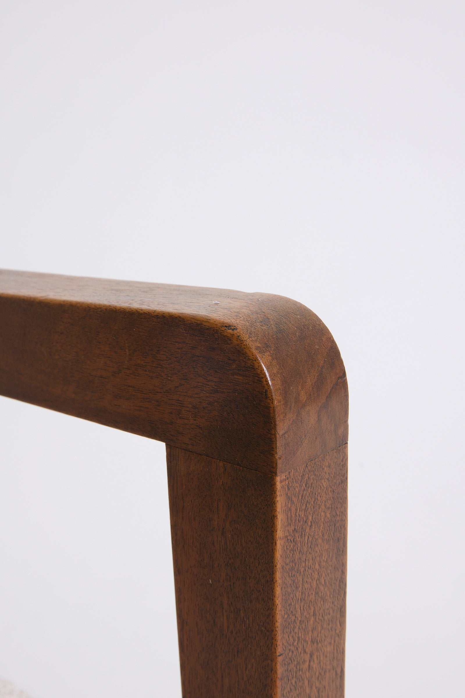 Modernist Mahogany Armchair by Maurice Jallot
