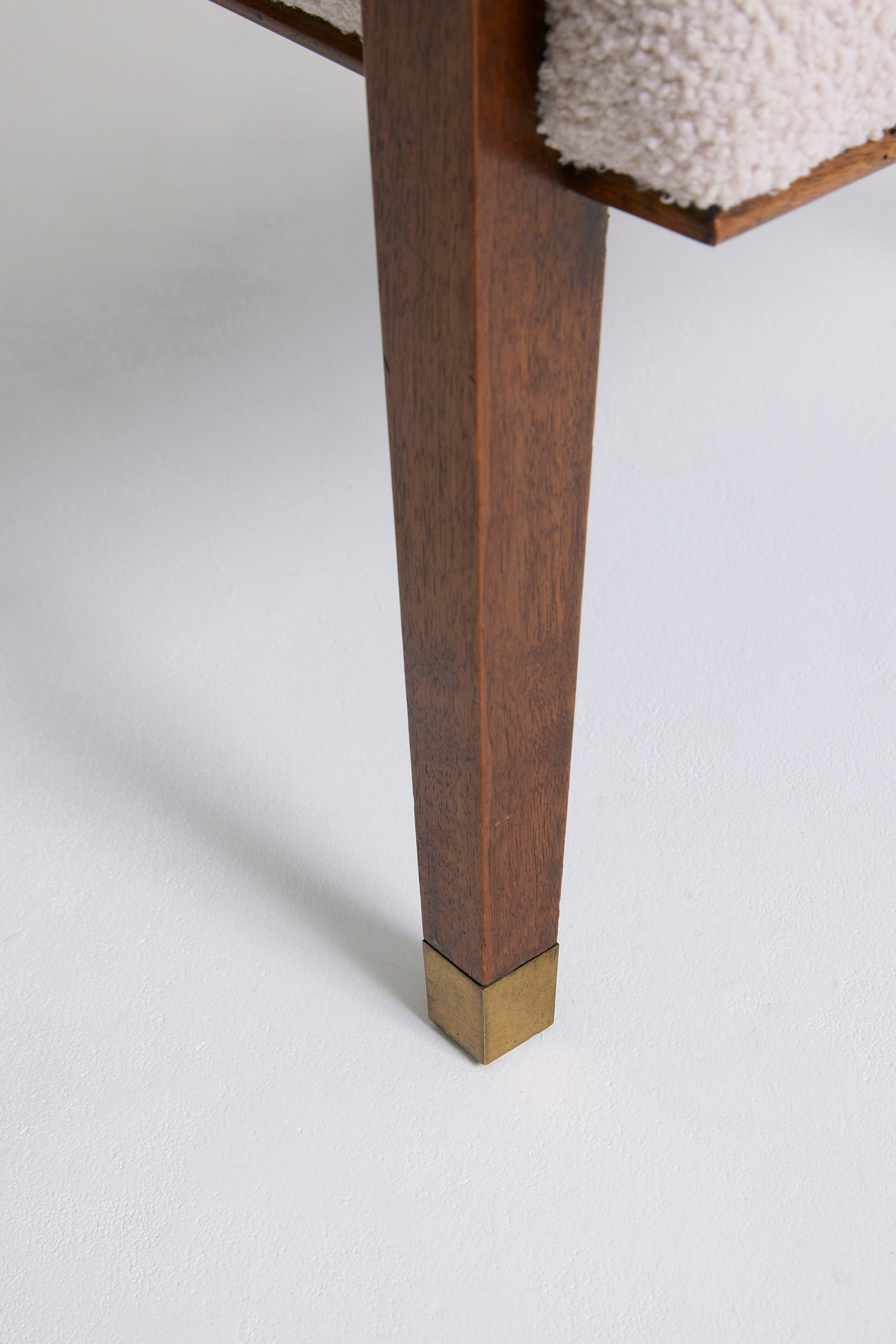 Modernist Mahogany Armchair by Maurice Jallot