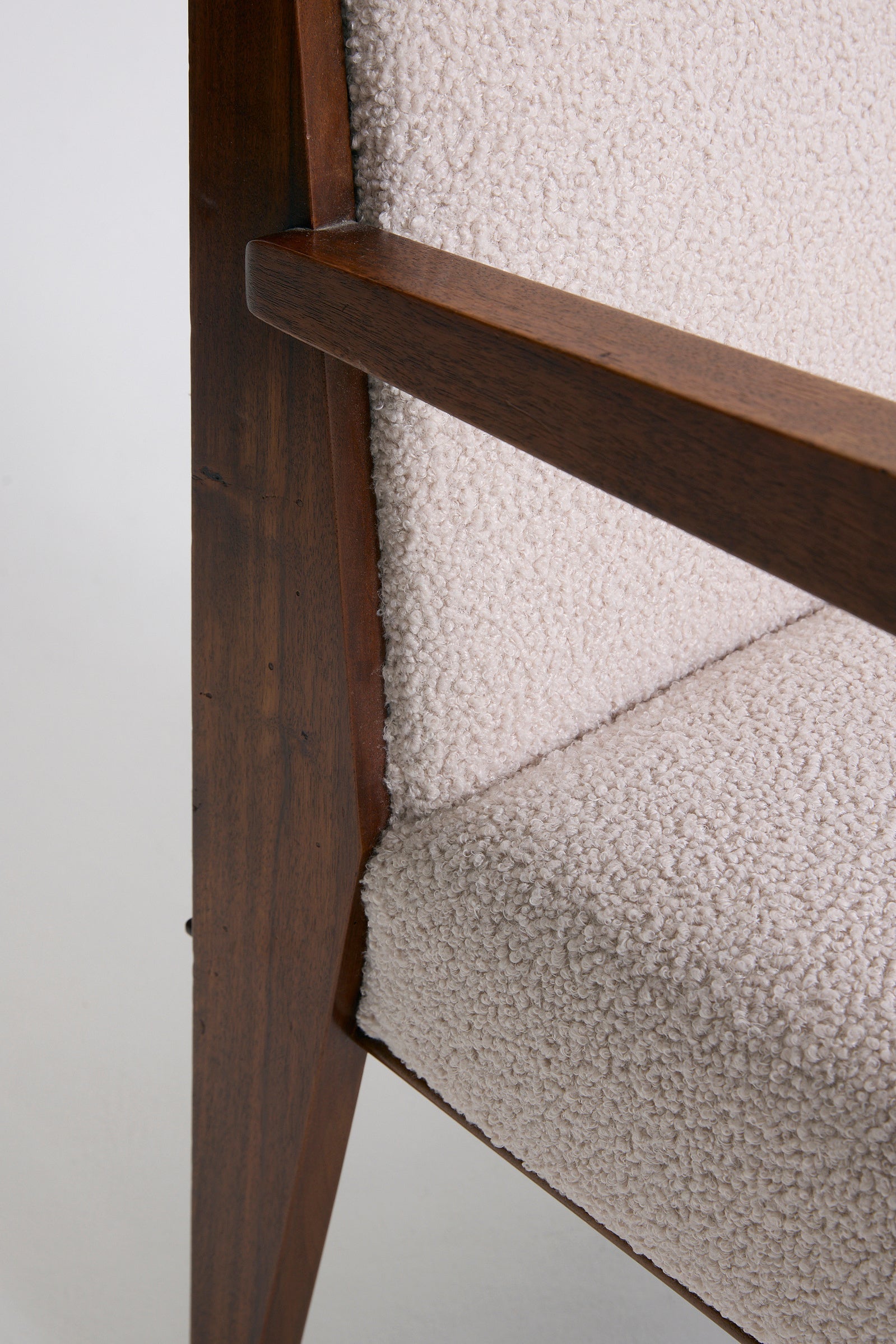Modernist Mahogany Armchair by Maurice Jallot