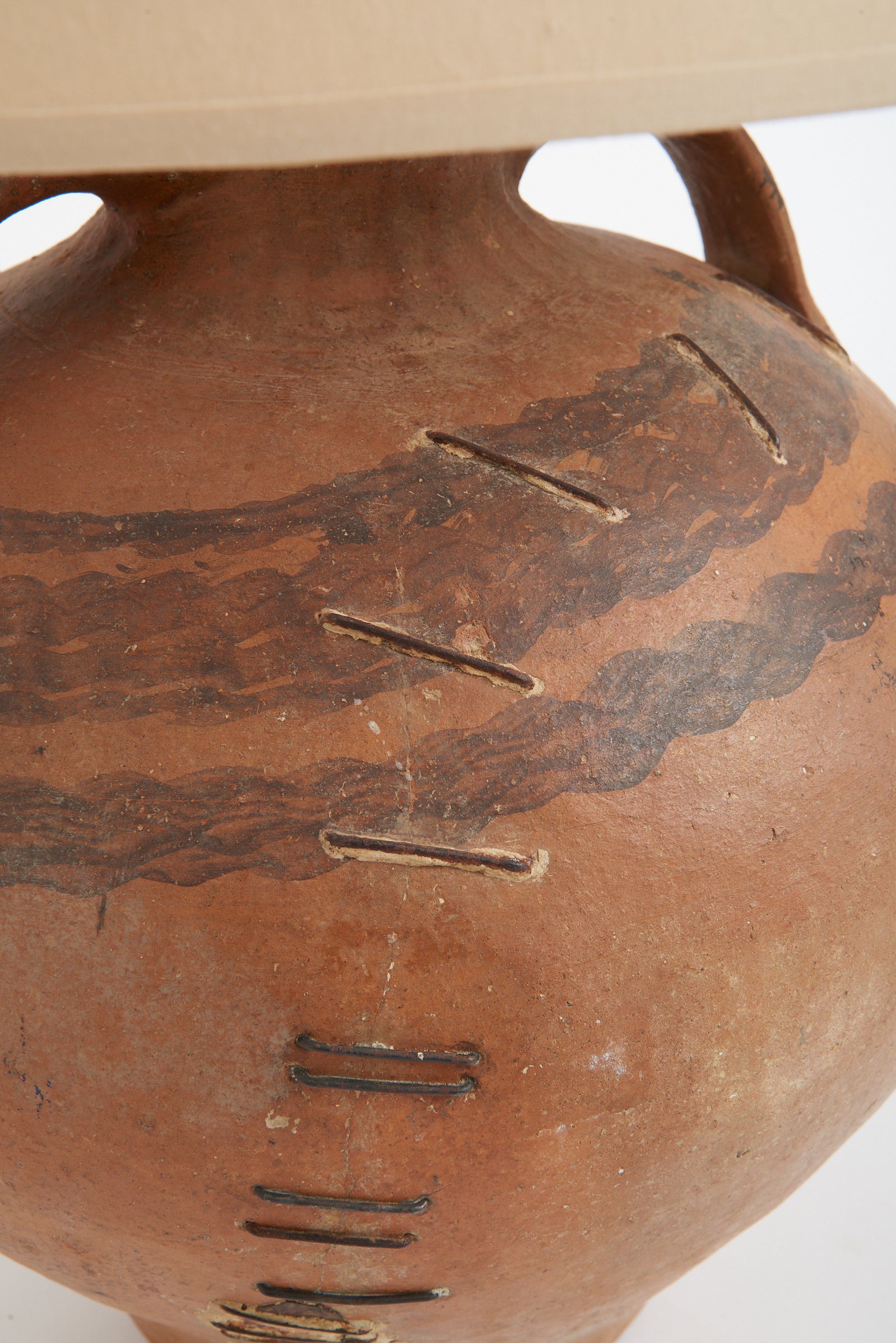 Early 20th Century Spanish Terracotta Table Lamp