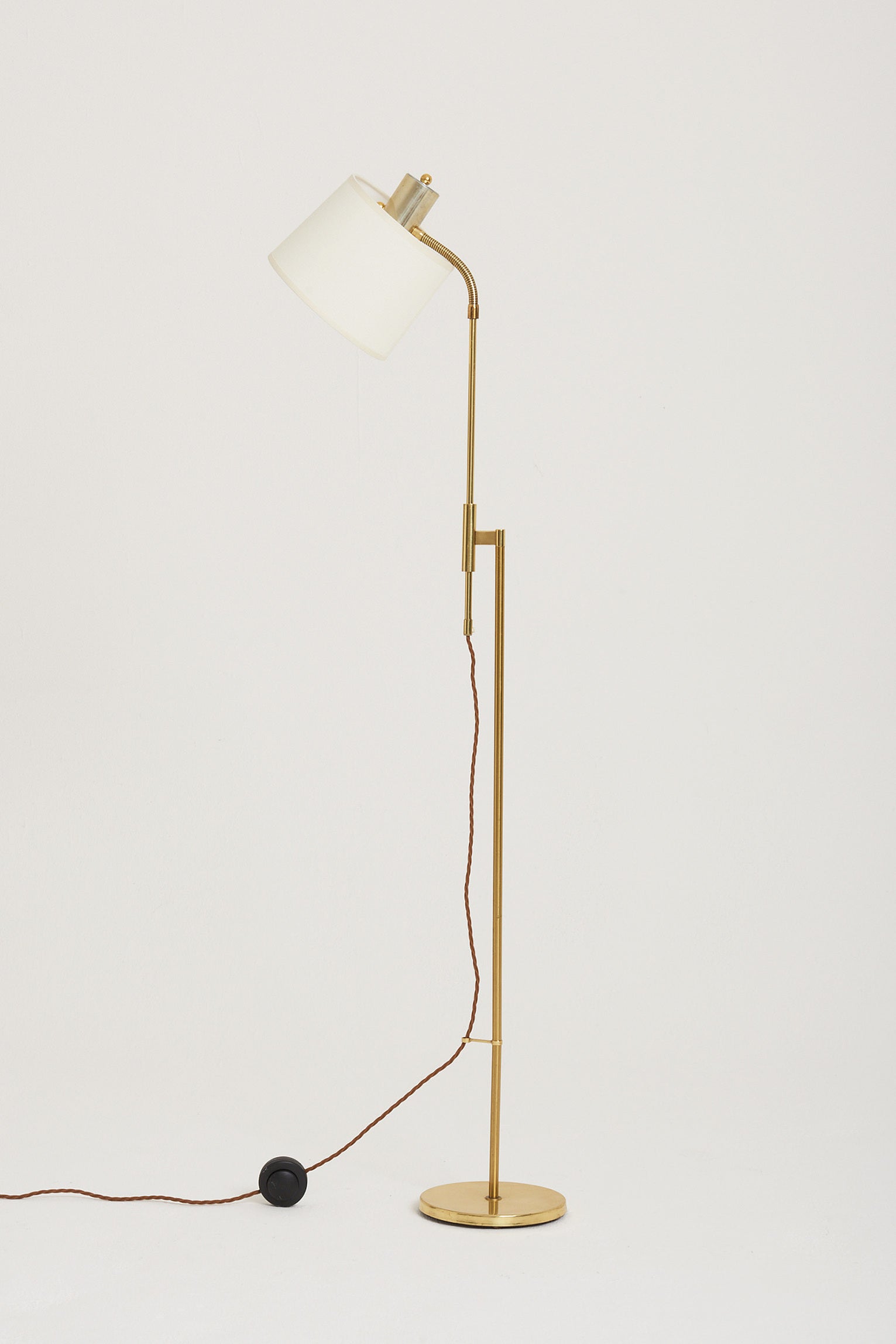 6656- Brass Reading Floor Lamp by Falkenbergs Belysning