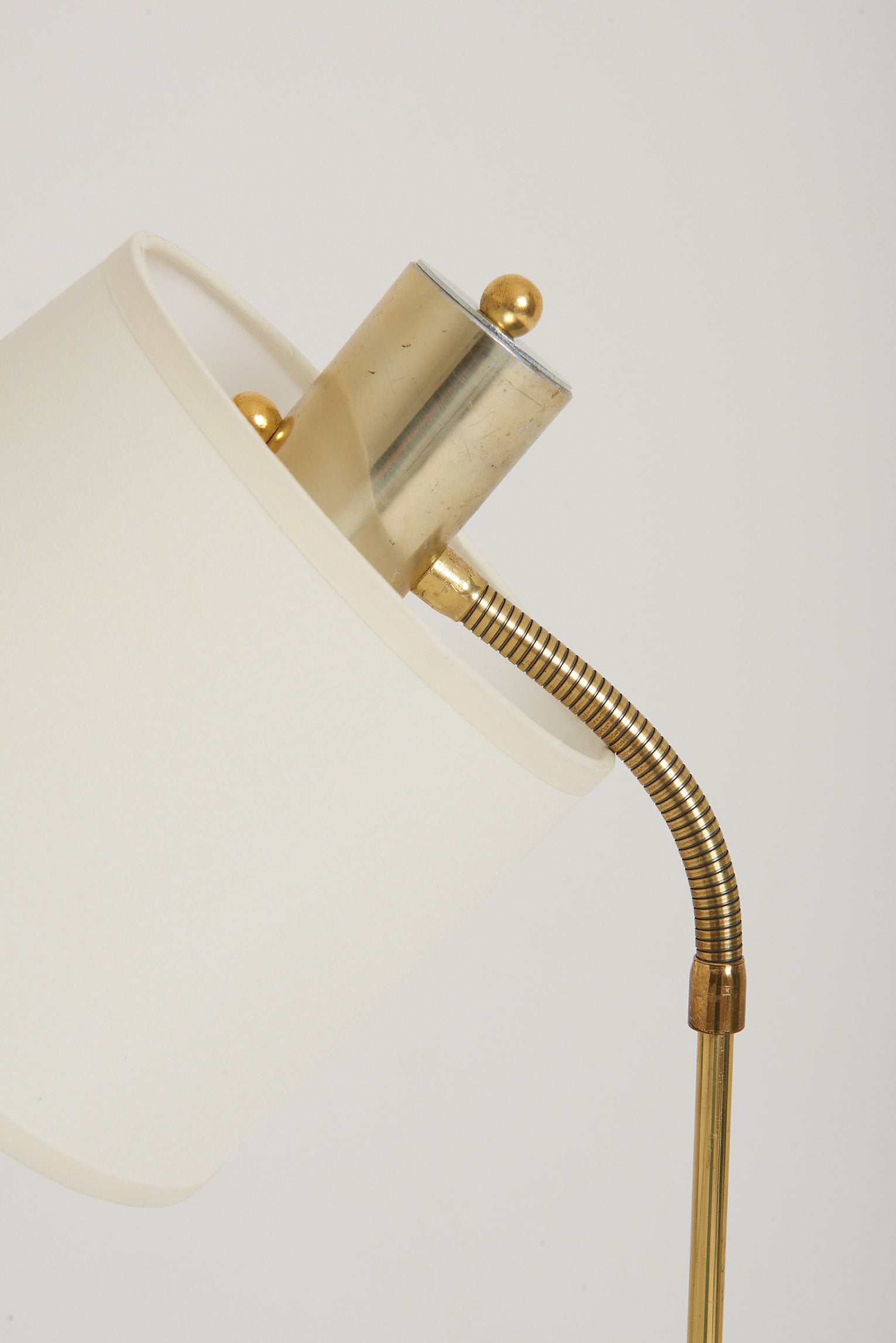 Brass Reading Floor Lamp by Falkenbergs Belysning