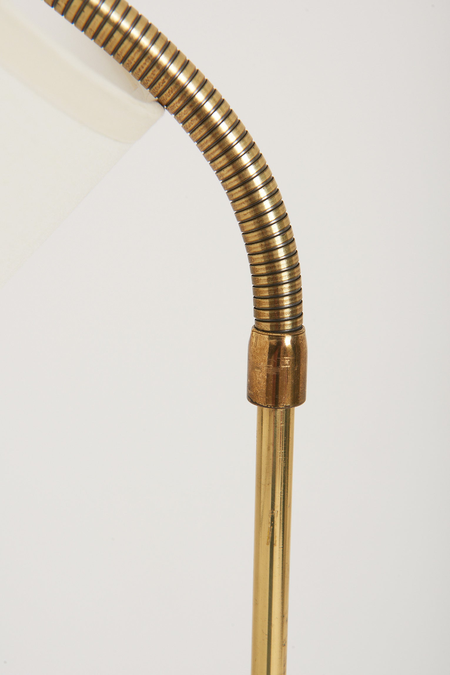 Brass Reading Floor Lamp by Falkenbergs Belysning