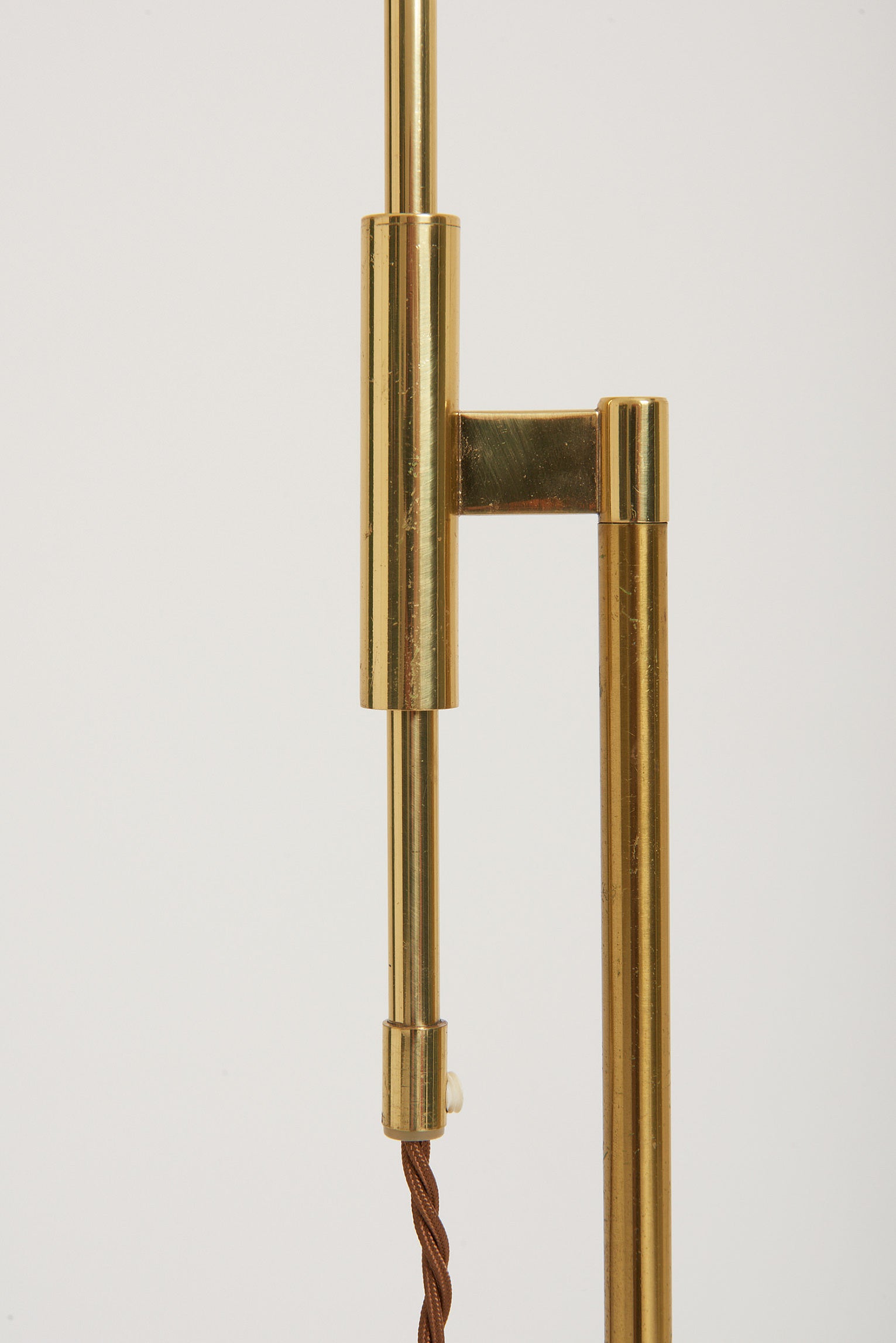 Brass Reading Floor Lamp by Falkenbergs Belysning