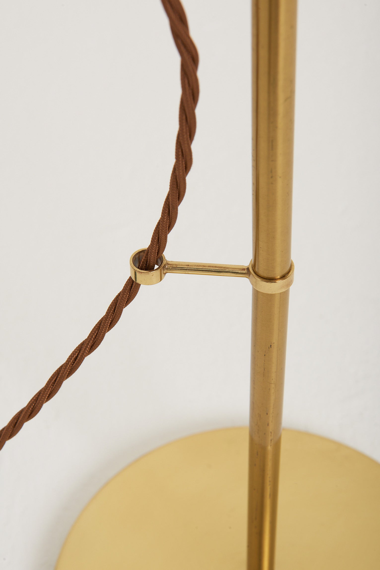 Brass Reading Floor Lamp by Falkenbergs Belysning