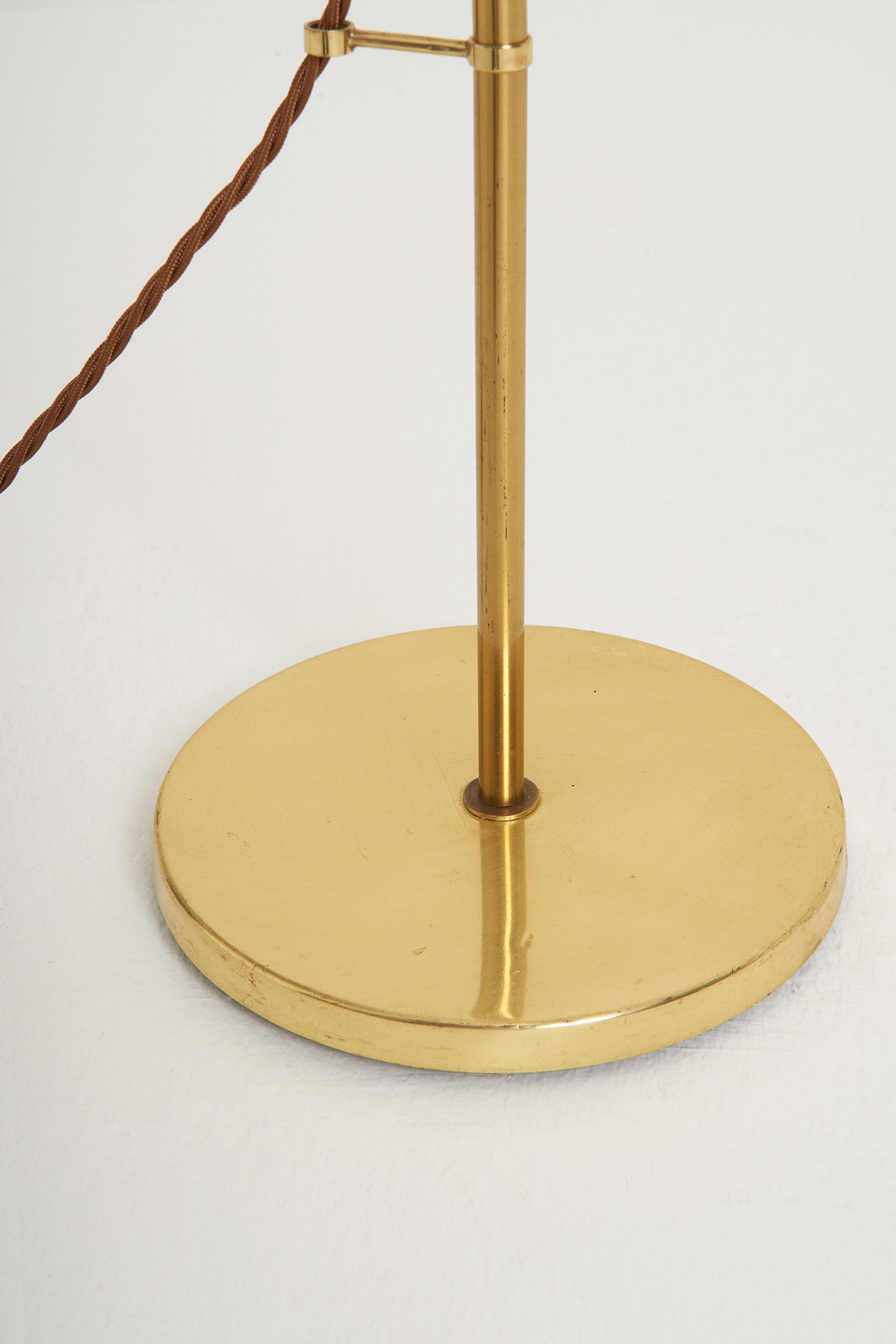 Brass Reading Floor Lamp by Falkenbergs Belysning