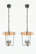 6695- Pair of Mid-Century Lanterns