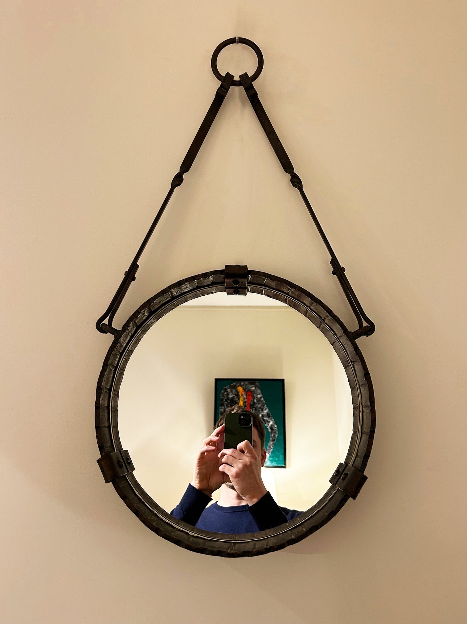6701- Wrought Iron Hung Mirror