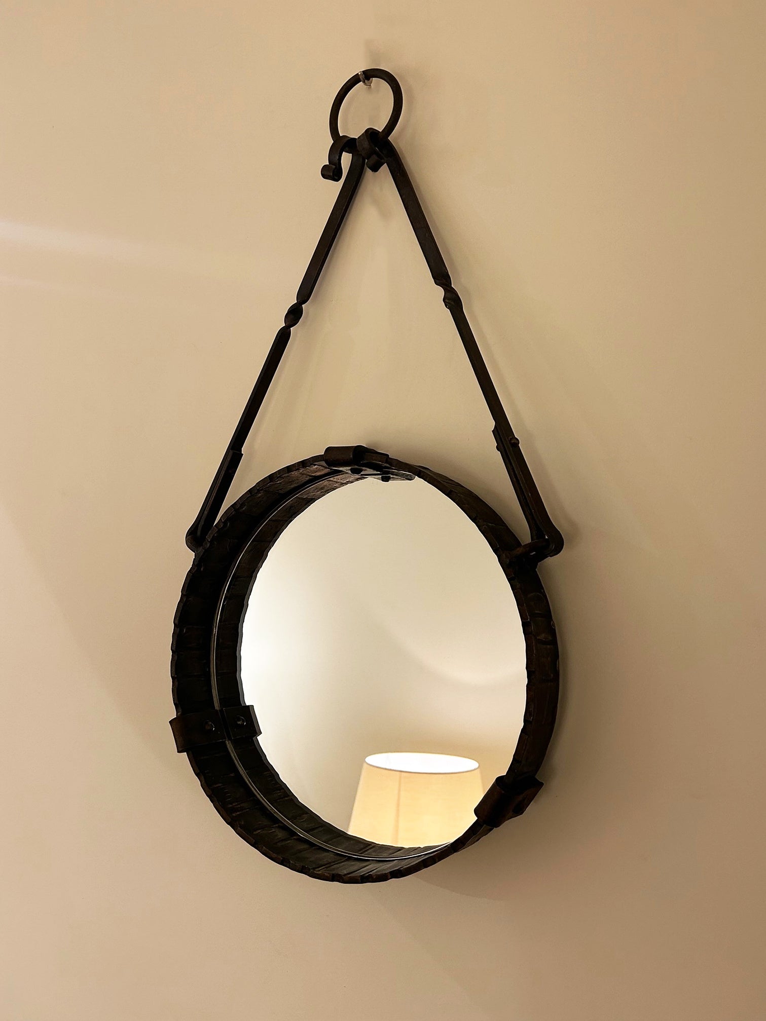Wrought Iron Hung Mirror