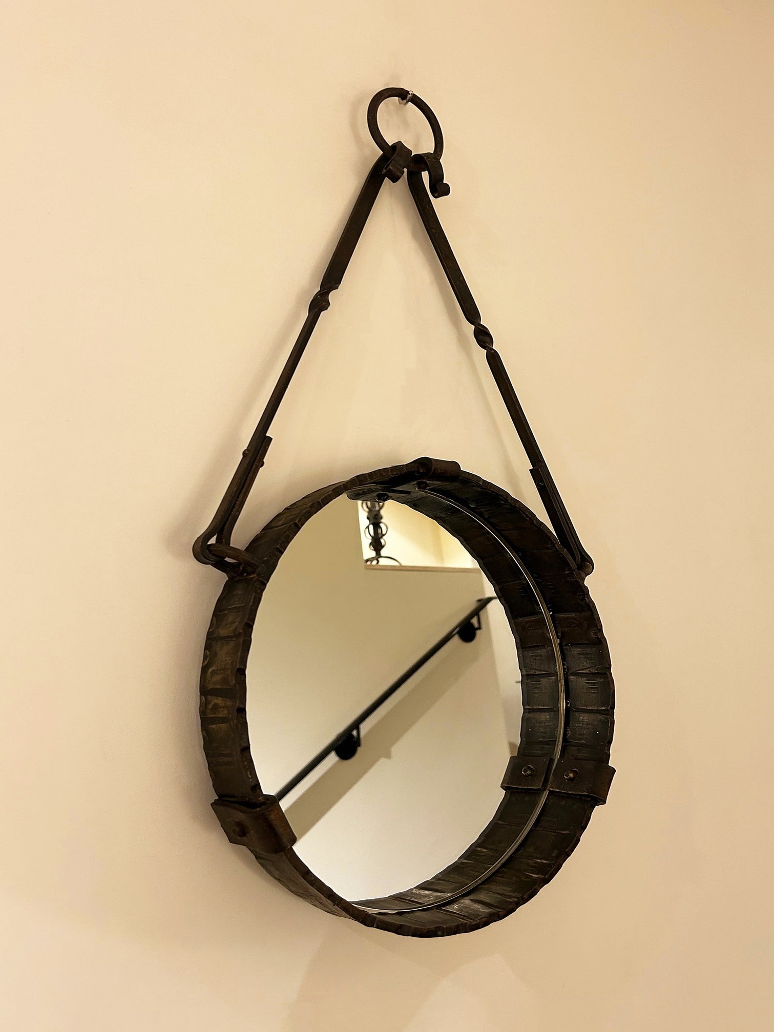 Wrought Iron Hung Mirror