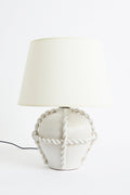 6740- White Ceramic Table Lamp