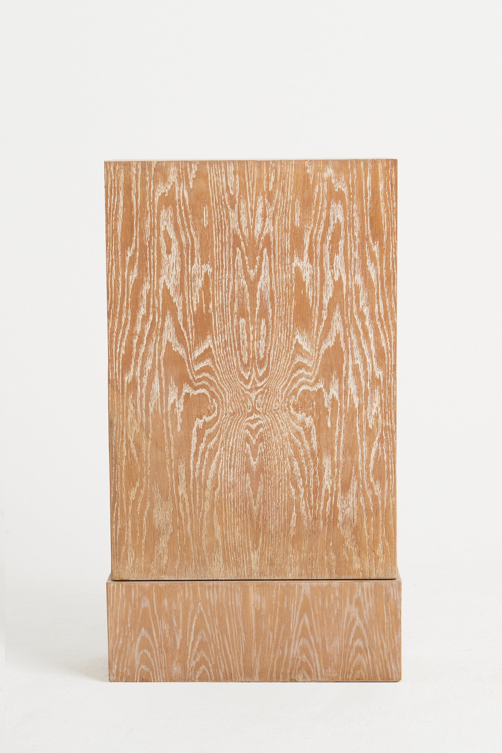 Art Deco Limed Oak Pedestal