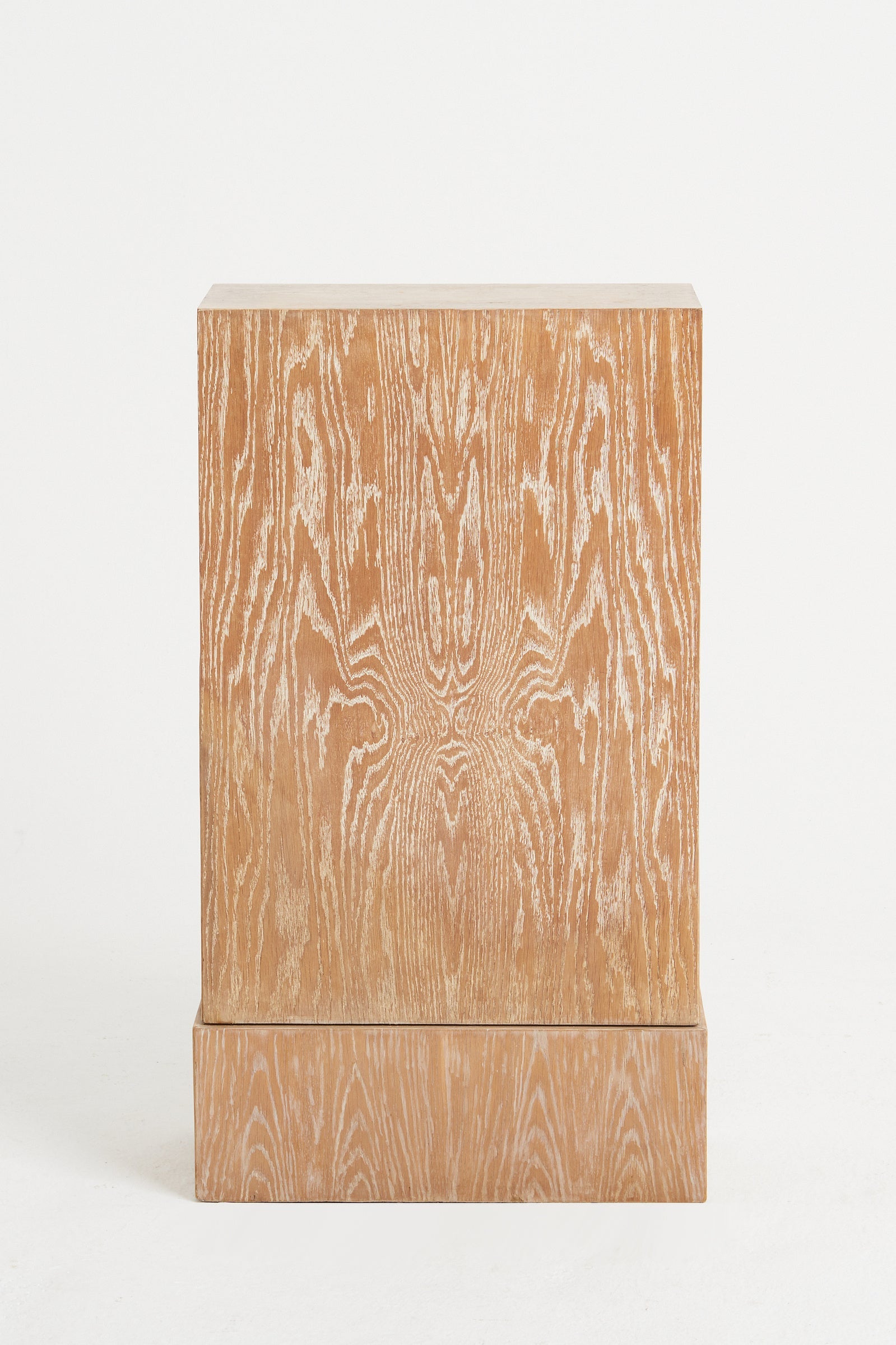 Art Deco Limed Oak Pedestal