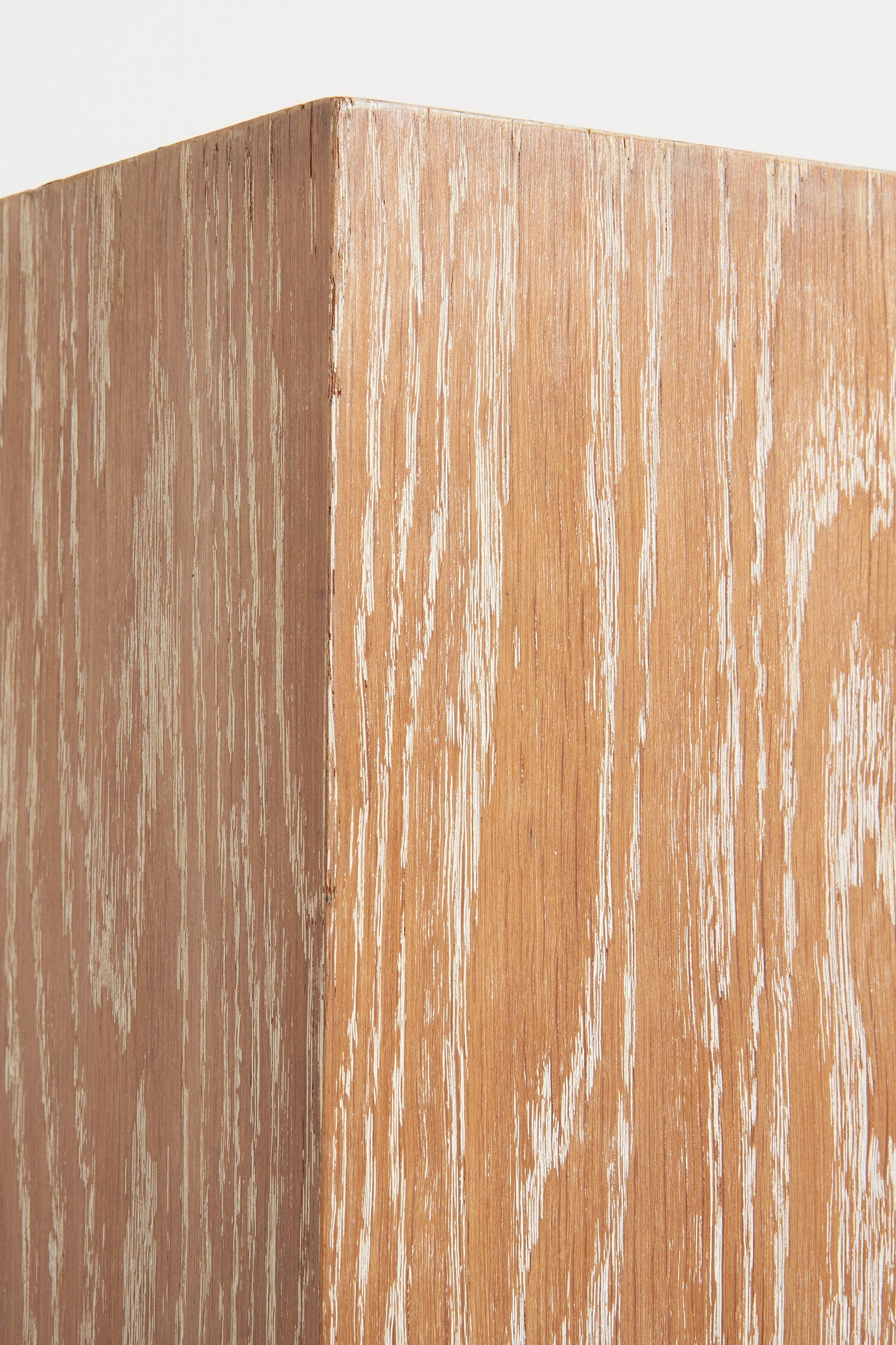 Art Deco Limed Oak Pedestal