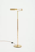 6962- Brass Reading Floor Lamp