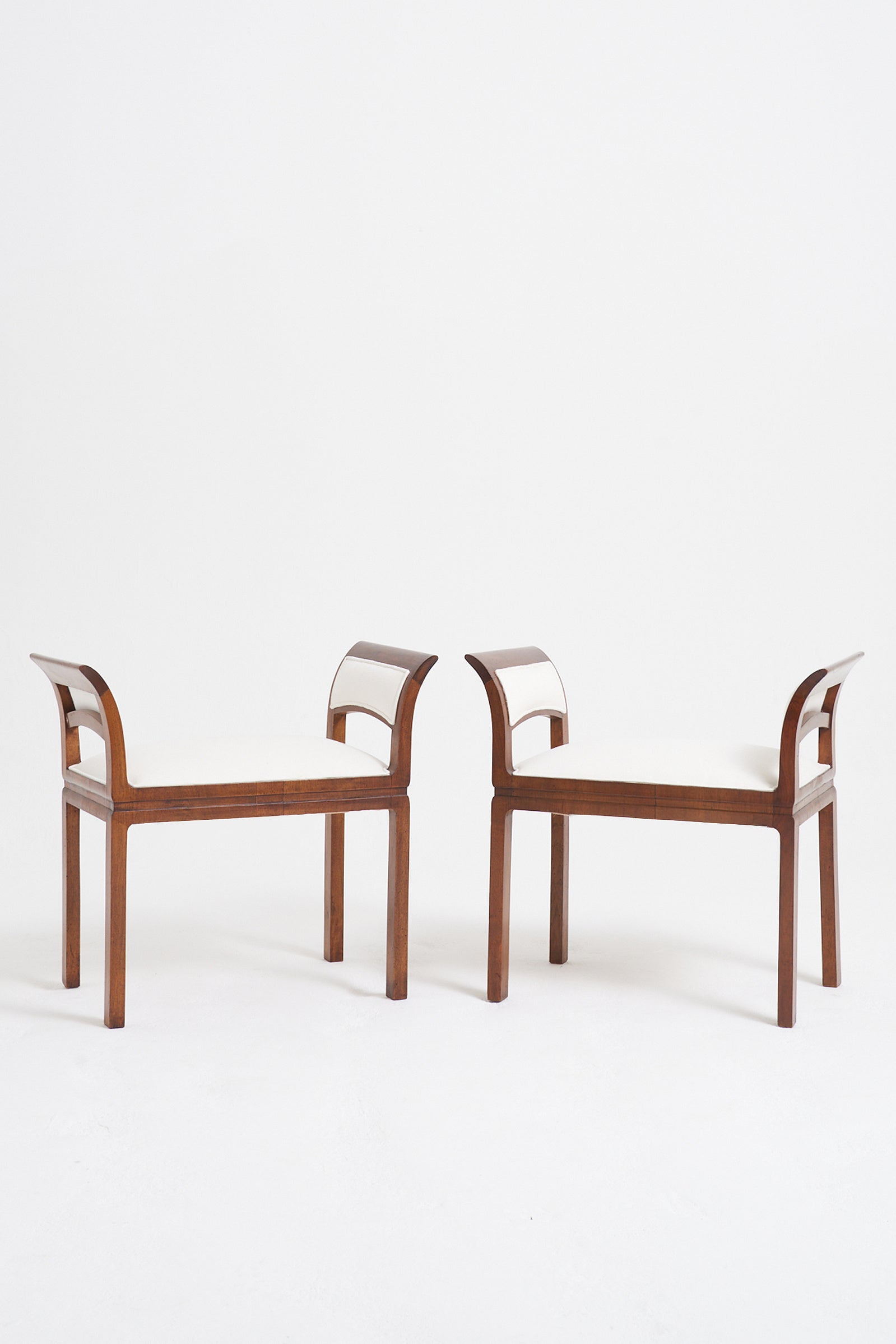7037- Pair of Art Deco Stools