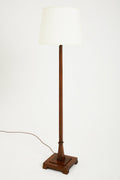 7059- Art Deco Walnut Floor Lamp