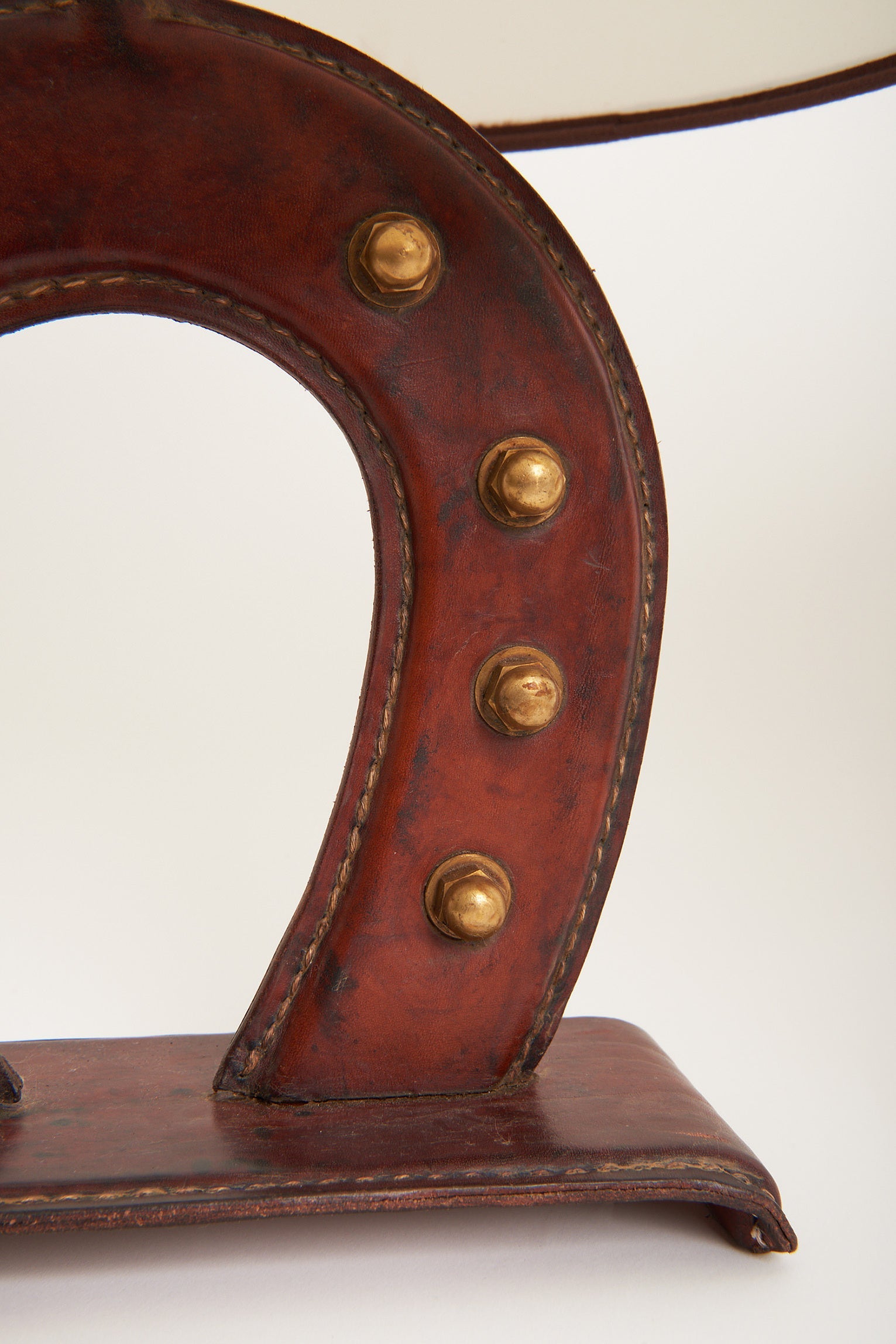 Pair of Leather Table Lamps by Jacques Adnet (1900-1984)