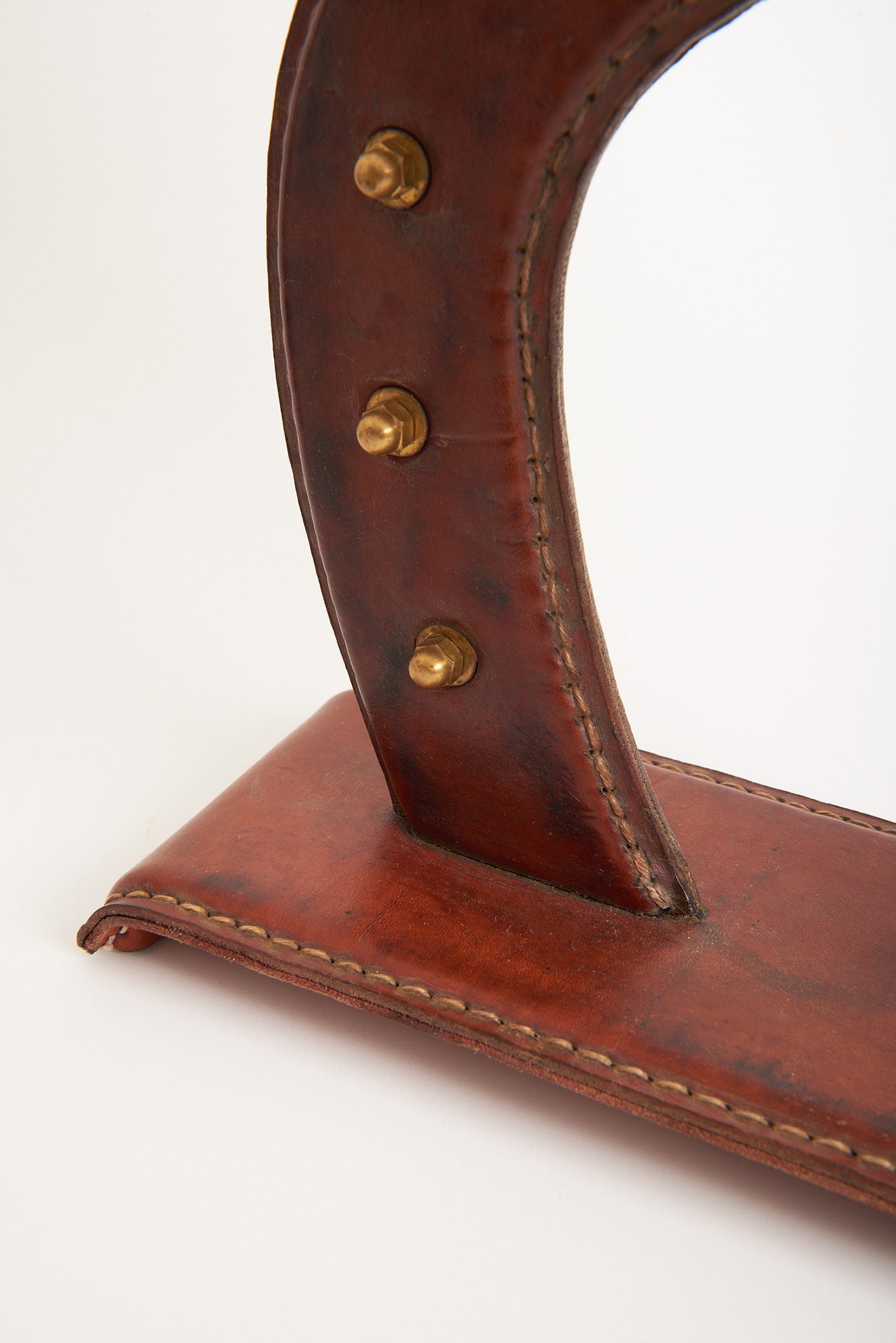 Pair of Leather Table Lamps by Jacques Adnet (1900-1984)