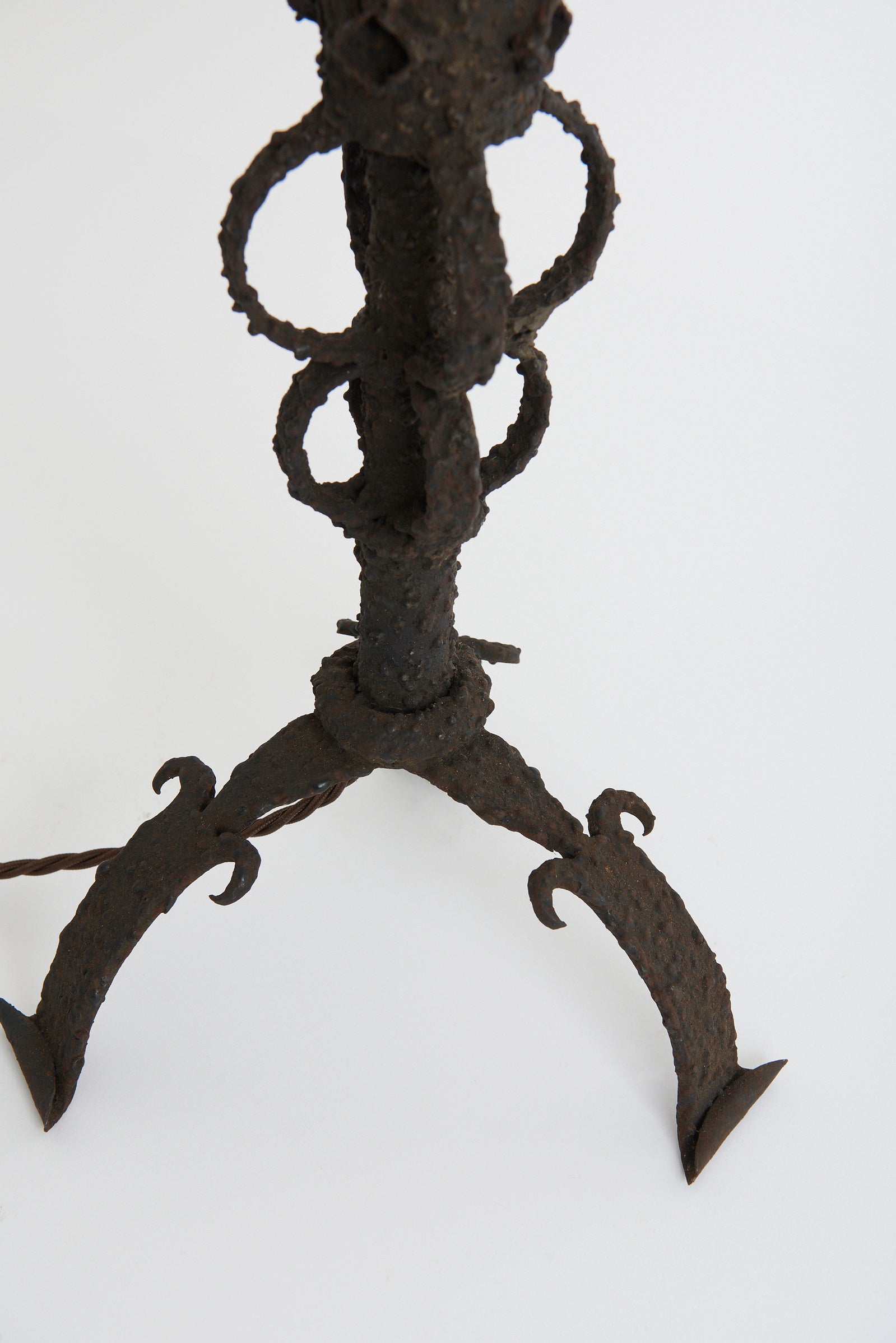 Brutalist Iron Table Lamp