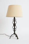 7135- Brutalist Iron Table Lamp