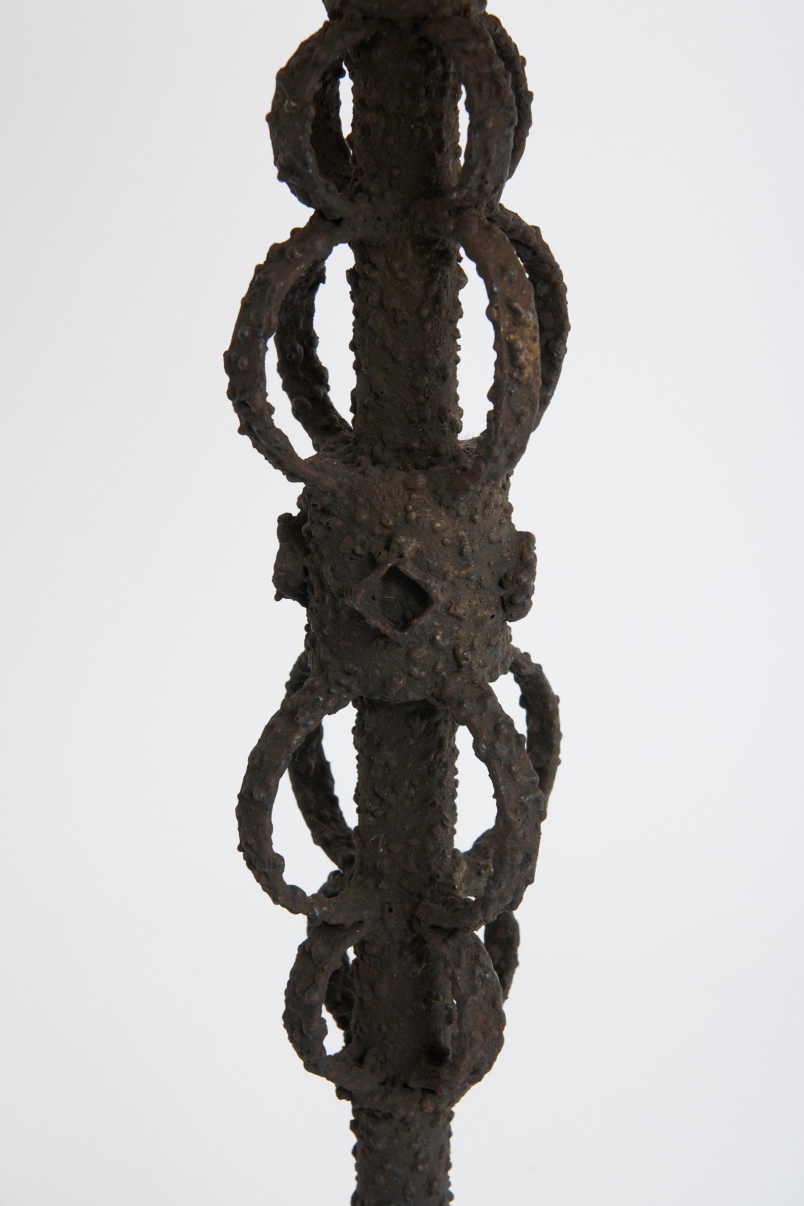 Brutalist Iron Table Lamp