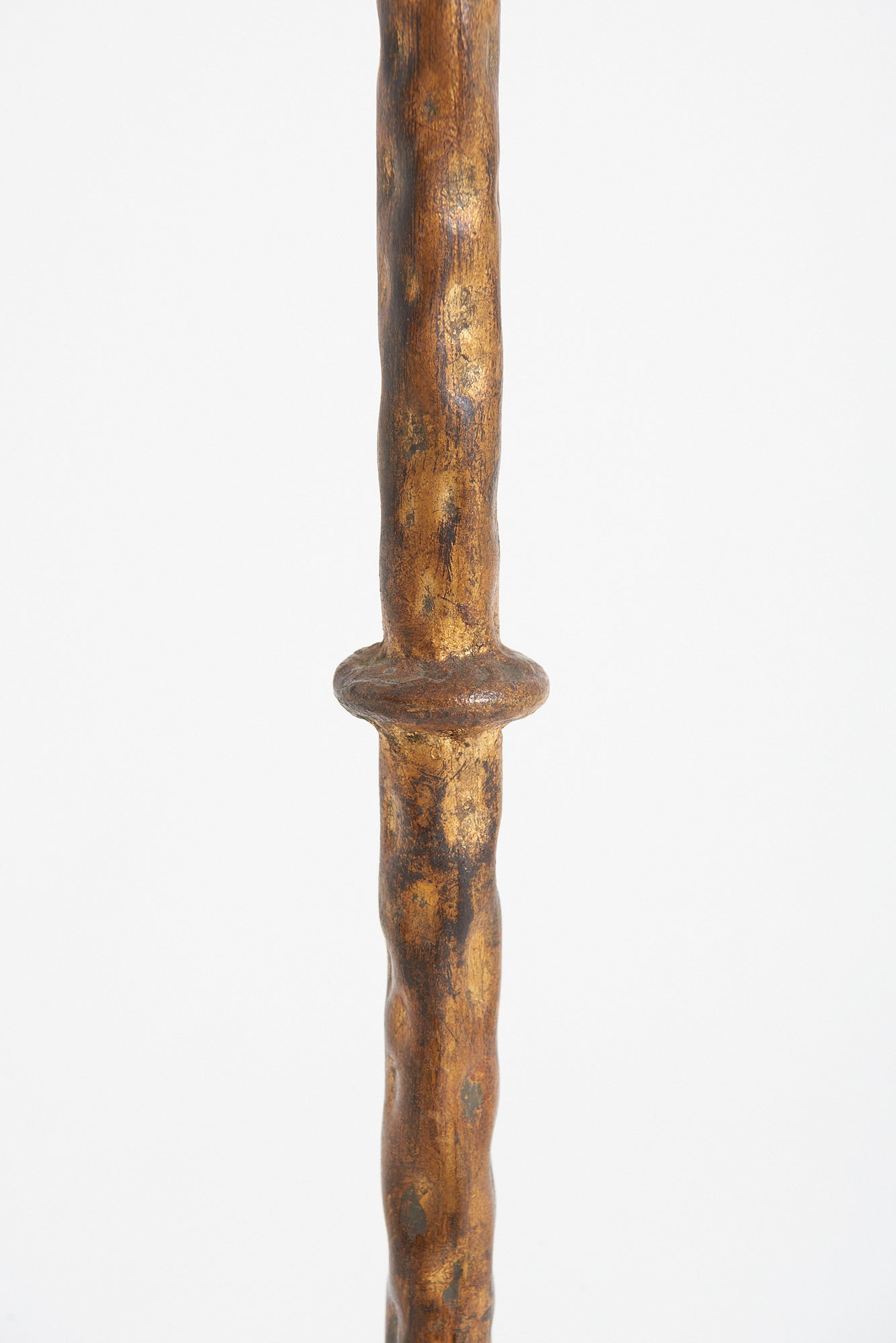 Gilt Iron Floor Lamp with Satyrs