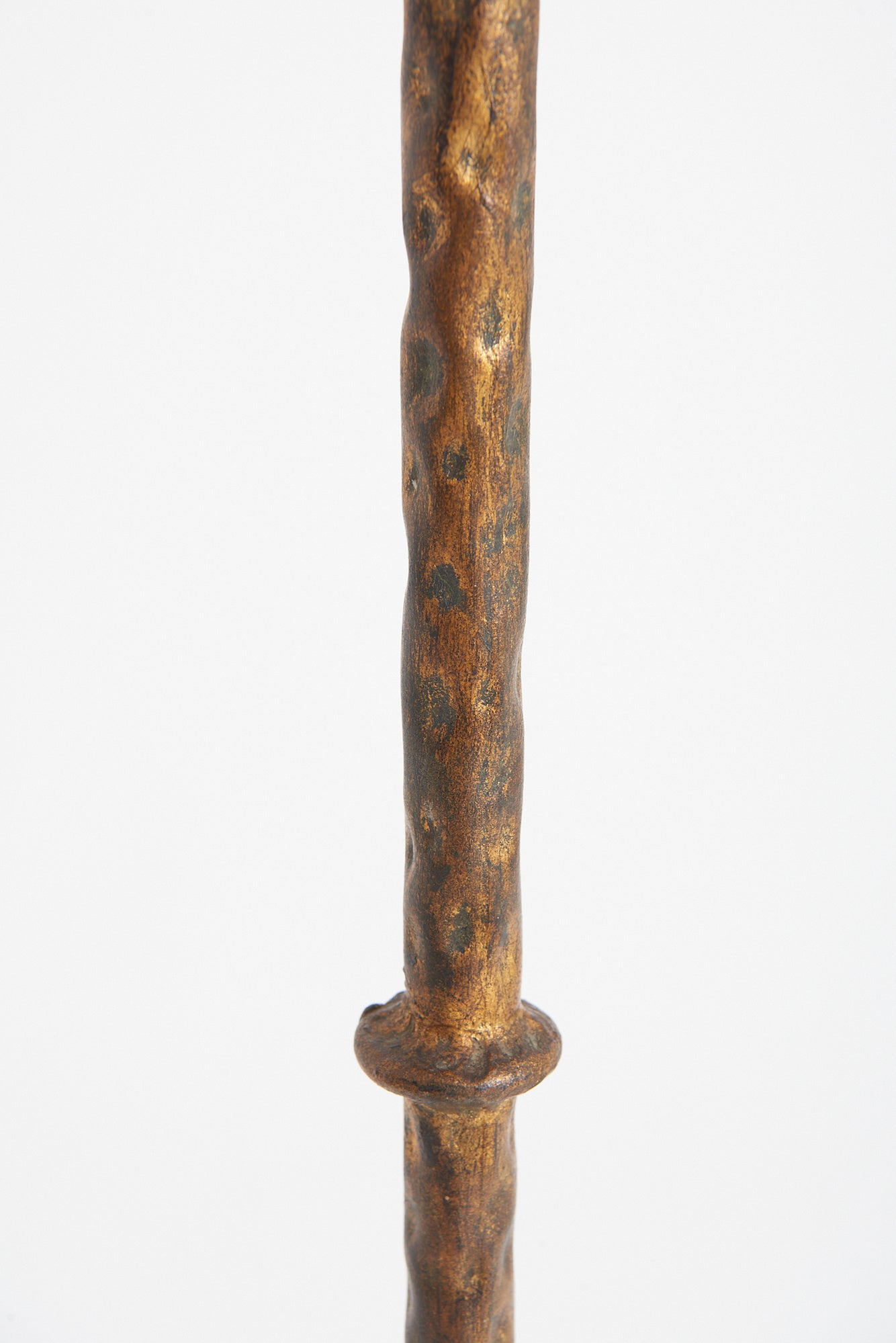 Gilt Iron Floor Lamp with Satyrs