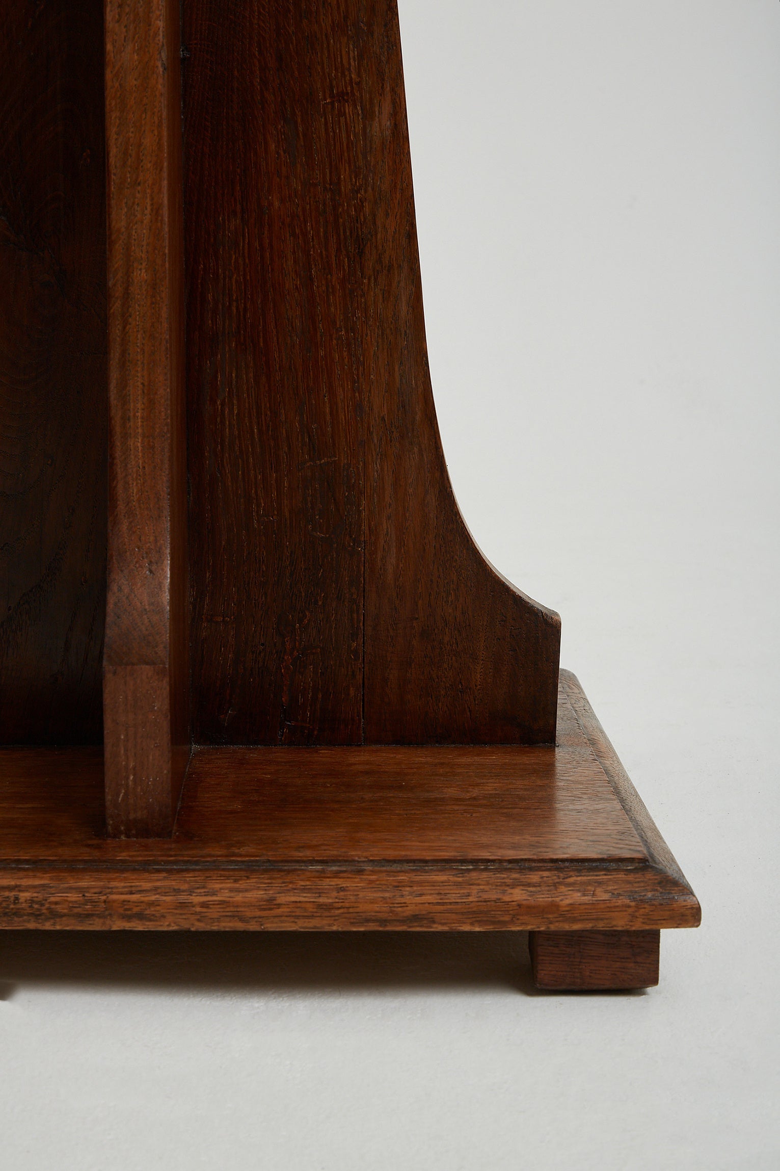 Arts & Craft Oak Pedestal