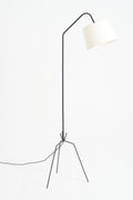 7170- Mid-Century Black Floor Lamp