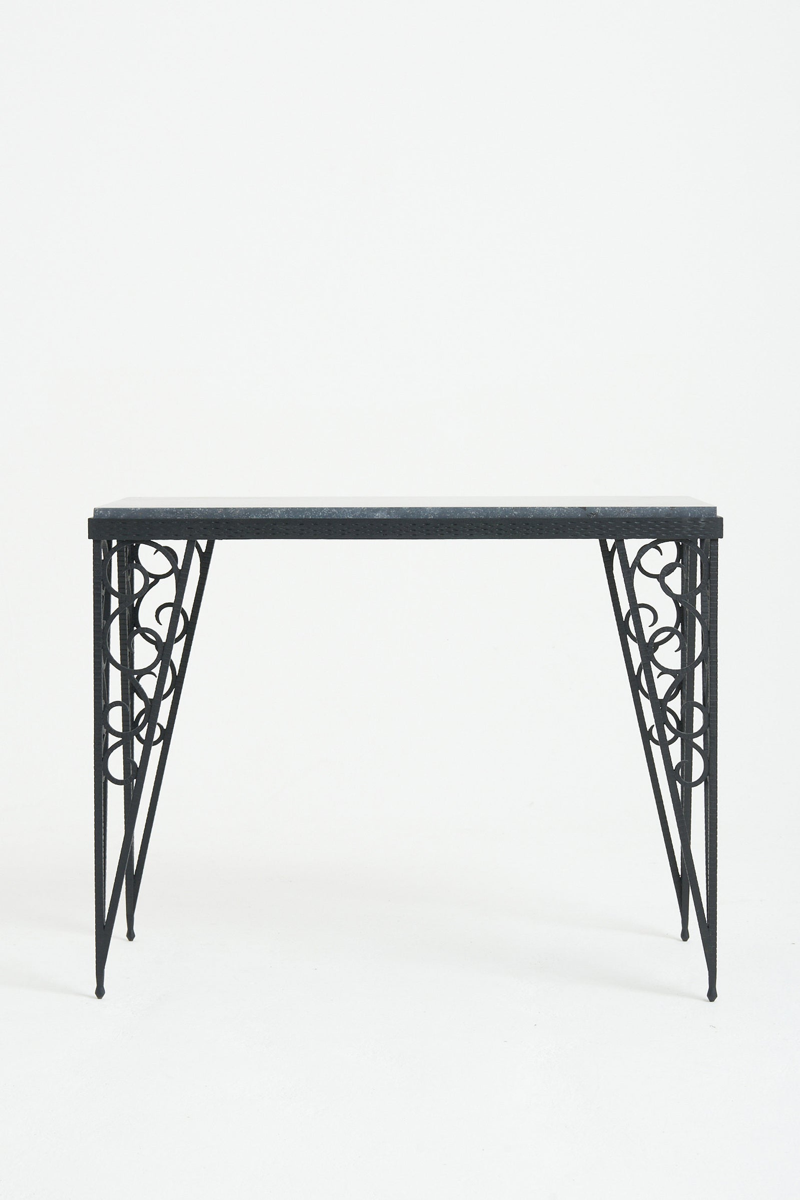 Art Deco Marble Top Console Table