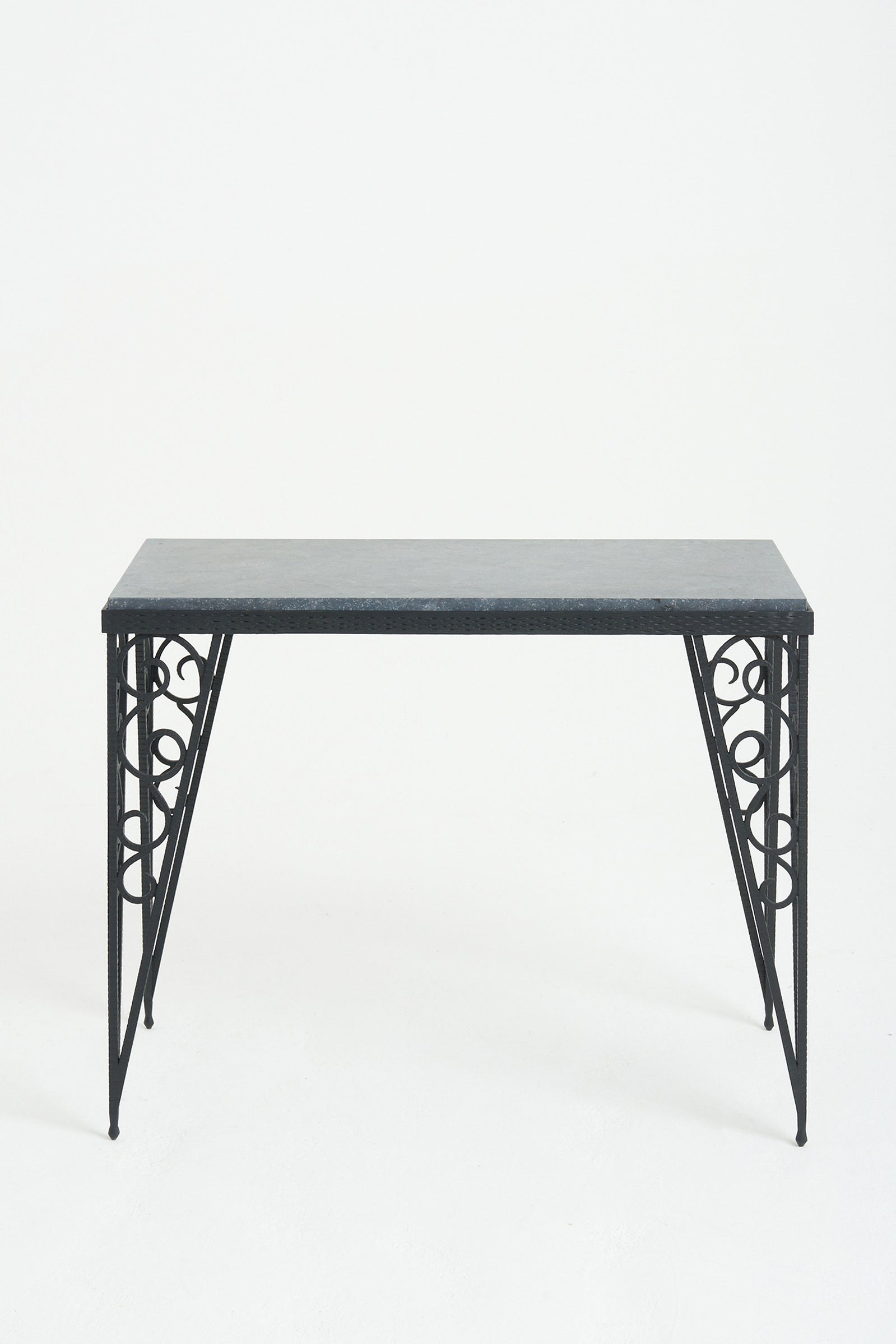 Art Deco Marble Top Console Table