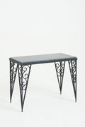 7192- Art Deco Marble Top Console Table