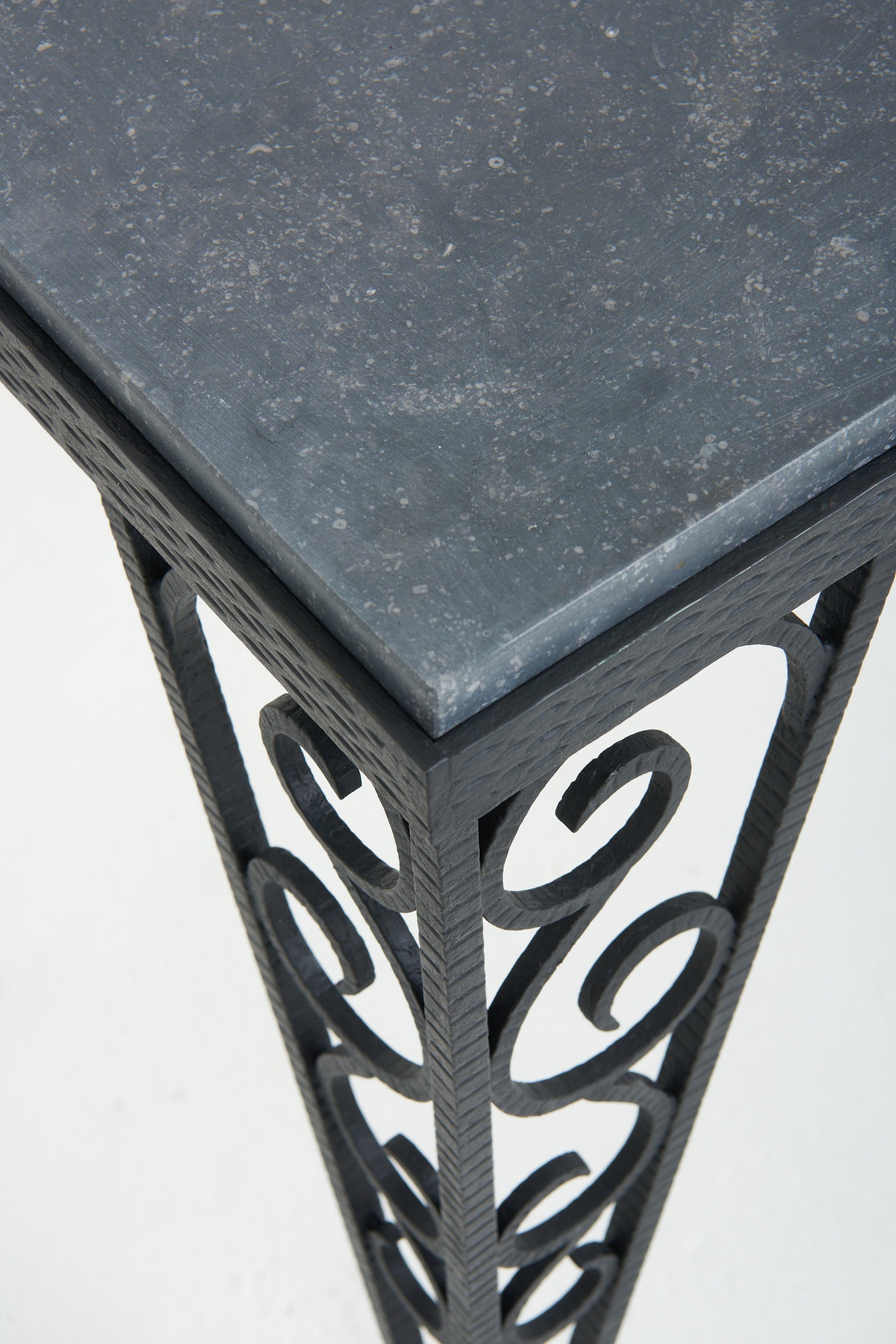 Art Deco Marble Top Console Table