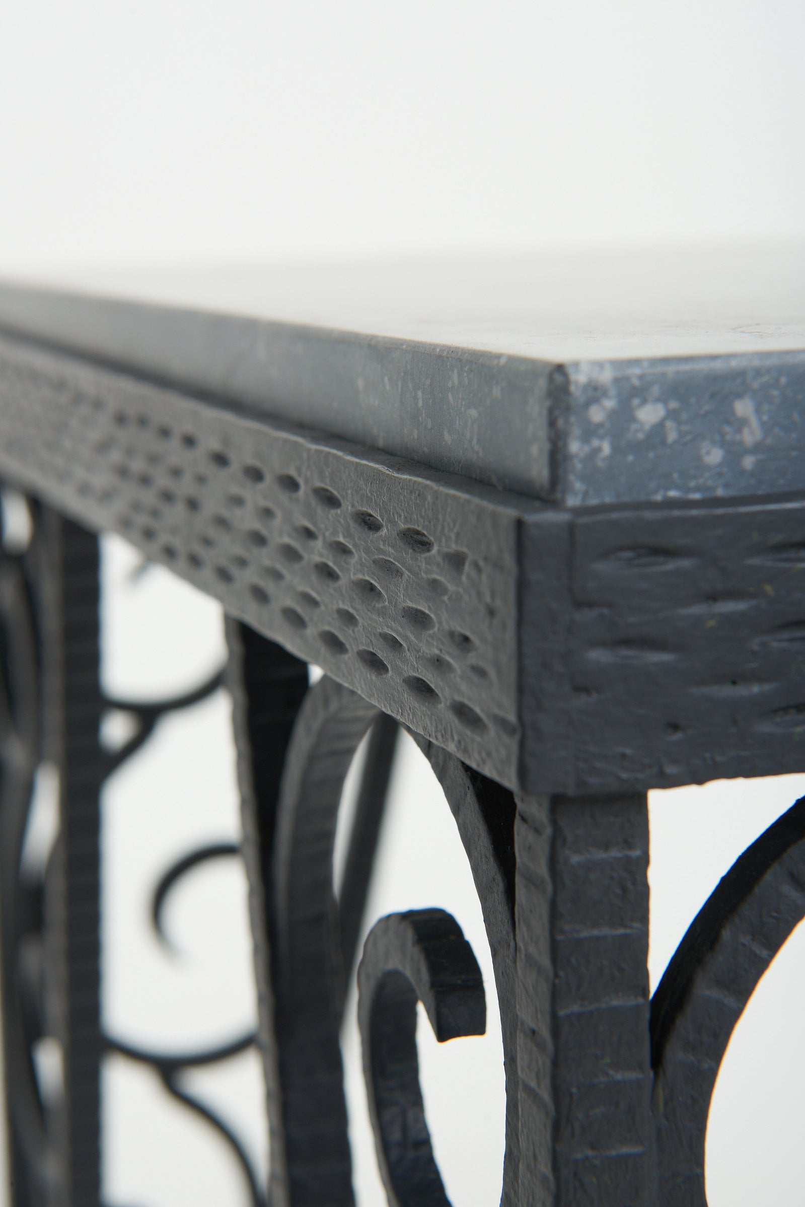 Art Deco Marble Top Console Table