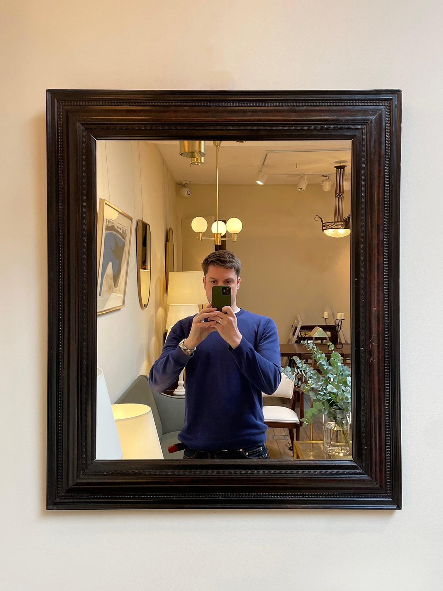 7210- Flemish Style Ripple Frame Mirror
